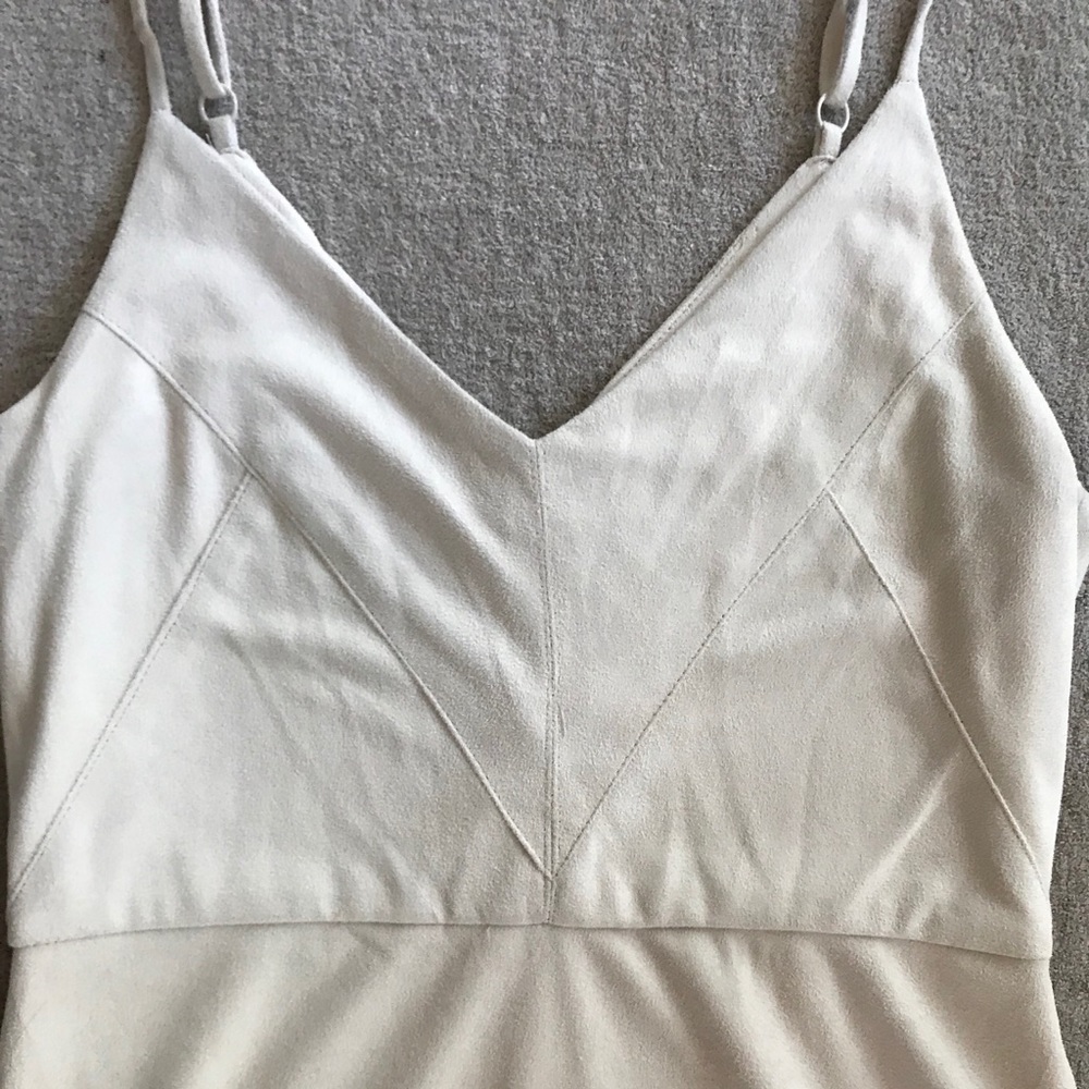 Sans Souchi Suede-like Mini Dress